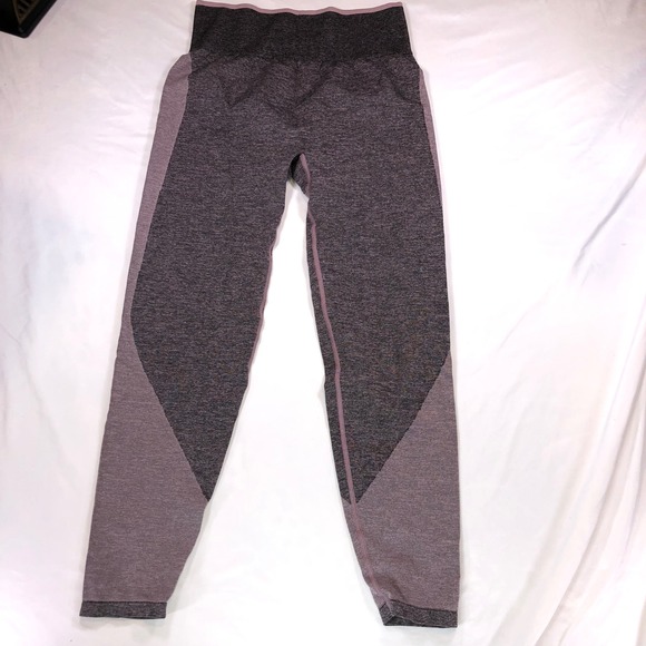 PINK Victoria's Secret Pants - Pink Victoria's Secret Seamless Leggings Purple Grey High Waist Athletic Large